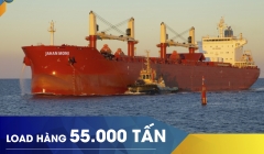 LOAD HÀNG 55.000 TẤN THAN INDONESIA – TÀU MV JAHAN MONI