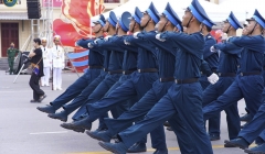 Thành phố Hải Phòng đã luyện tập cho màn diễu binh, diễu hành quy mô hoành tráng lần đầu tiên có mặt trong dịp Lễ hội Hoa Phượng Đỏ 2025