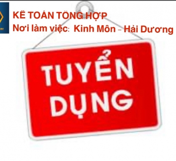 KẾ TOÁN TỔNG HỢP ( làm việc tại Hải Dương)