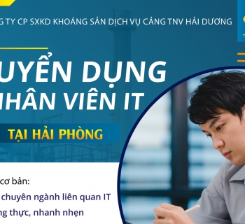 TUYỂN DỤNG NHÂN VIÊN IT - LÀM VIỆC TẠI HẢI PHÒNG